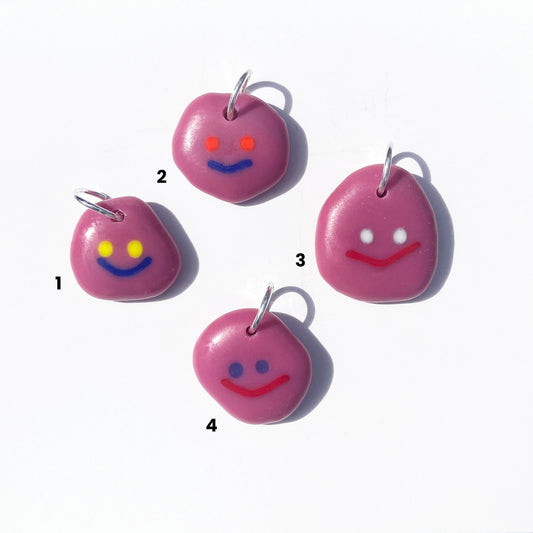 Deep Pink Happy Charms - Ready to Ship